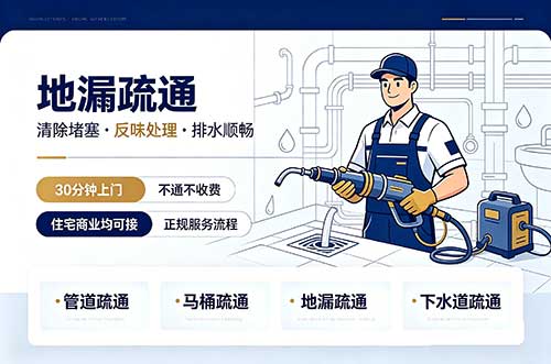 大茂地漏疏通